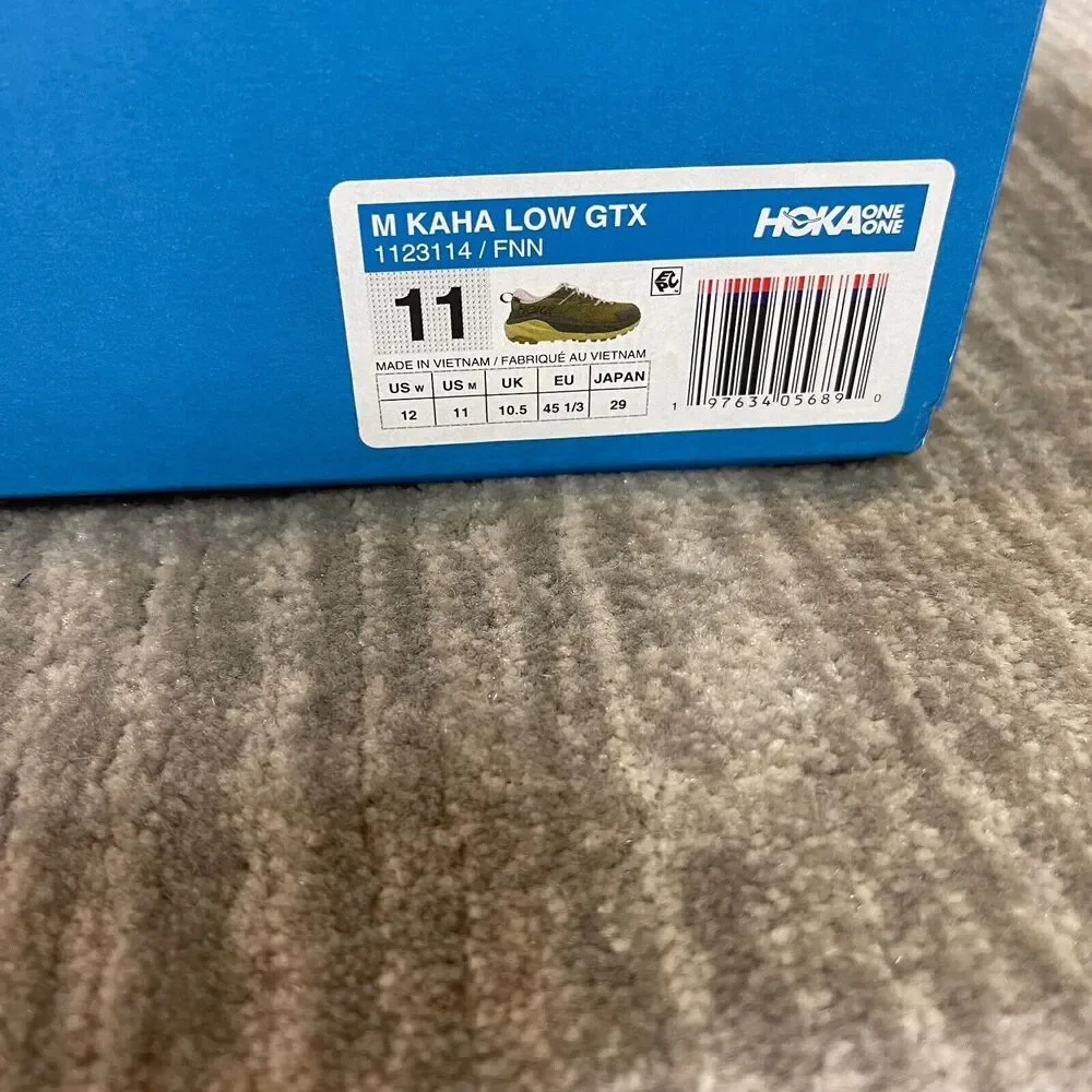 Hoka One One Kaha Low Mens 11 Fennel Eggnog Shoes Hiking 1123114-FNN GTX Outdoor - Picture 11 of 11